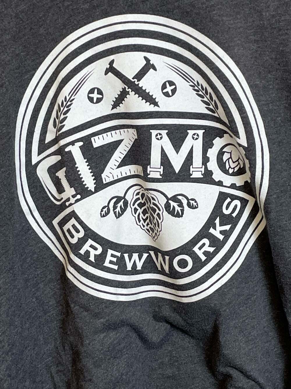 Gizmo Brew Works Grey Graphic T-Shirt